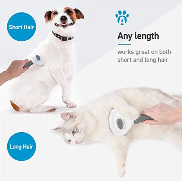 ANYPET Self Cleaning Slicker Brush for Dogs and Cats, Rabbits, Pe...