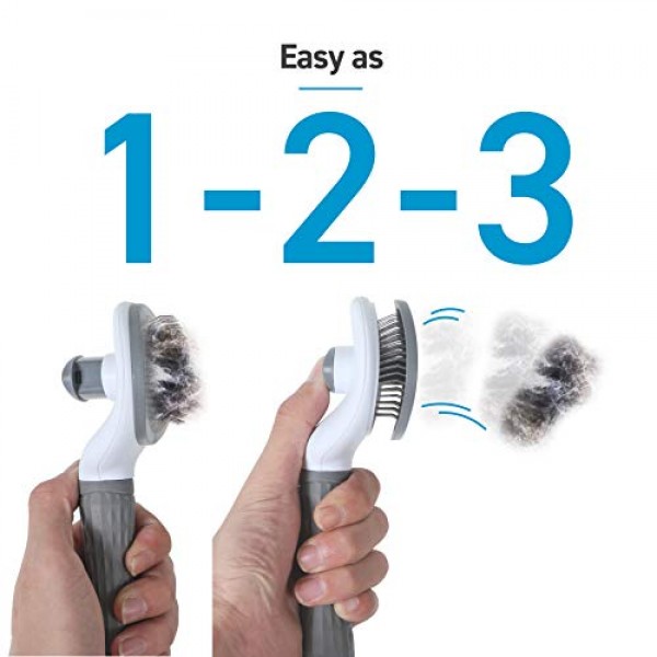 ANYPET Self Cleaning Slicker Brush for Dogs and Cats, Rabbits, Pe...