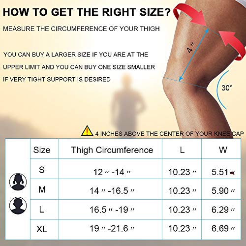 Knee Brace, Knee Support Compression Sleeve with Side Stabilizers...