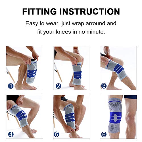 Knee Brace, Knee Support Compression Sleeve with Side Stabilizers...