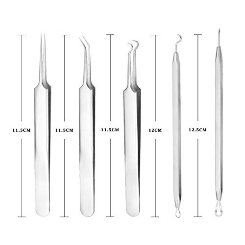 Aoshang 5-in-1 Blackhead Remover Pimple Comedone Extractor Tool A...