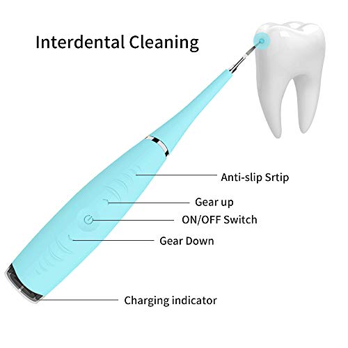 Electric Dental Calculus Plaque Remover Tooth Scraper Tartar Remo...