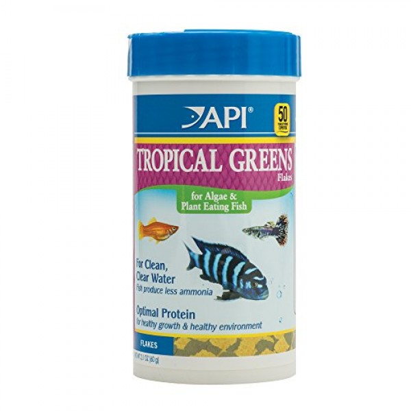 API TROPICAL GREENS FLAKES Tropical Fish Greens Flakes Fish Food ...