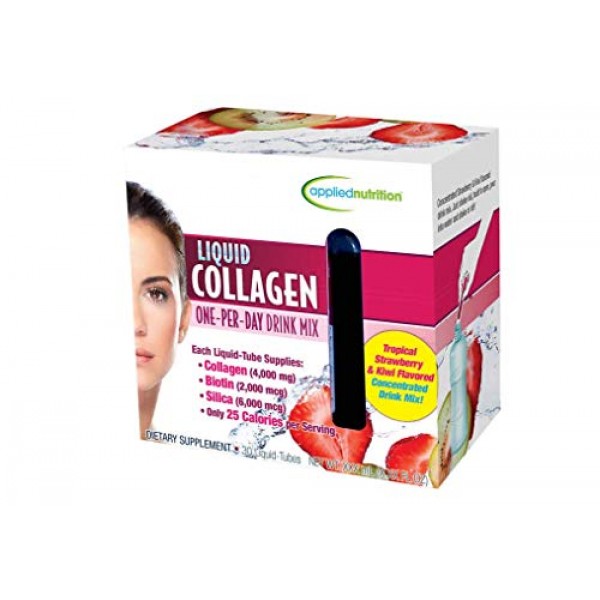 Applied Nutrition Liquid Collagen Drink Mix 4000 mg, 30 Tubes