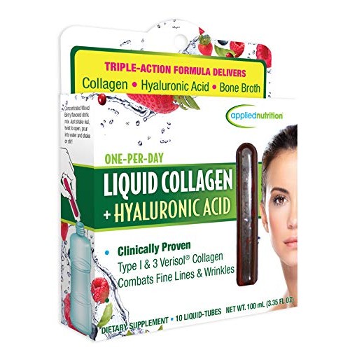 Applied Nutrition Liquid Collagen + Hyaluronic Acid 10 Count of ...
