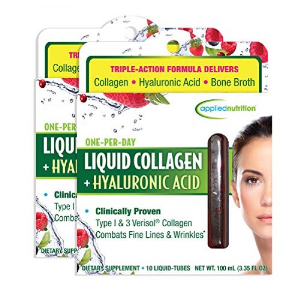 Applied Nutrition Liquid Collagen + Hyaluronic Acid 10 Count Pac...
