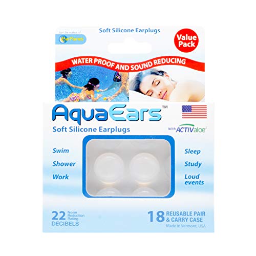 Soft Moldable Earplugs, 18 Pairs for Sleeping, Live Events, Swimm...