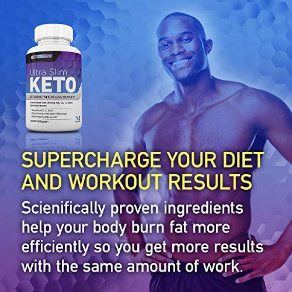 Ultra Slim Keto Diet Pills with MCT Oil, 7 Keto DHEA | Burn Fat F...