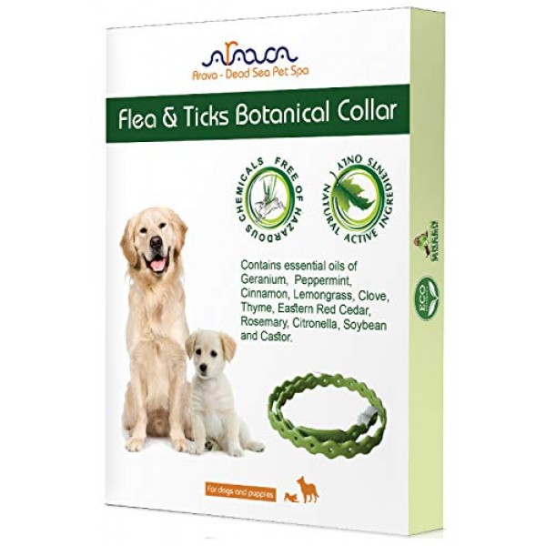 Arava Flea & Tick Prevention Collar - for Dogs & Puppies - Length...