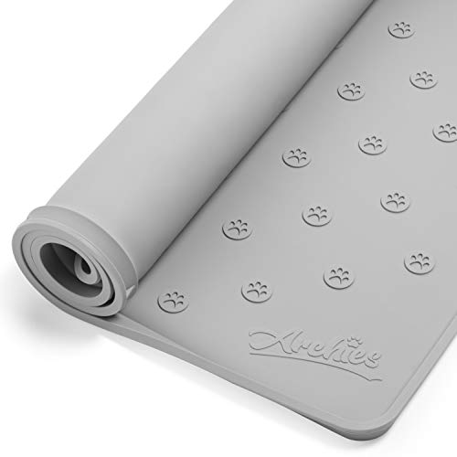 Archies Cat Dog Food Mat - Pet Food Mat - Large24x16 0.5 Rai...