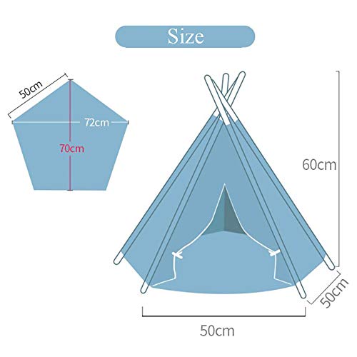 Arkmiido Dog Teepee Bed Cat Tent-Portable Pet Dog Tent Indoor Dog...