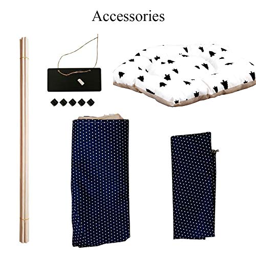 Arkmiido Dog Teepee Bed Cat Tent-Portable Pet Dog Tent Indoor Dog...