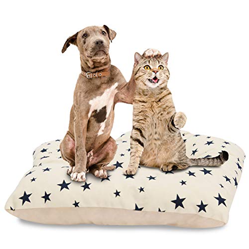 Arkmiido Pet Teepee with Cushion, DogPuppy/Cat House with Bed, ...