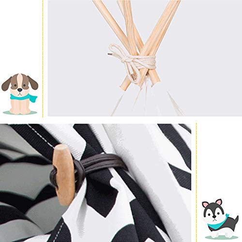 Arkmiido Pet Tent for Dogs Puppy Cat Bed White Canvas Dog Cute Ho...
