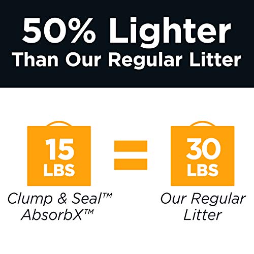 Arm & Hammer for Pets Clump & Seal AbsorbX Clumping Litter, Multi...