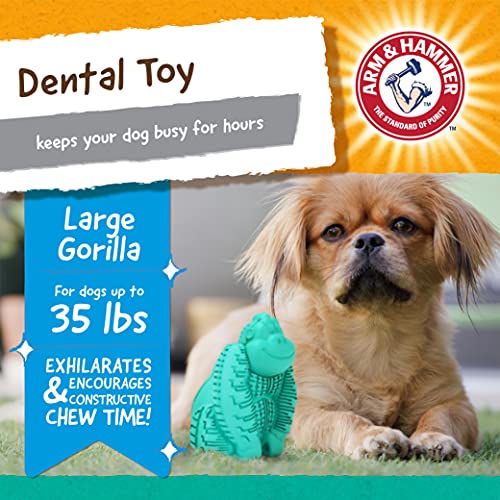 Arm & Hammer for Pets Super Treadz Gorilla Dental Chew Toy for Do...