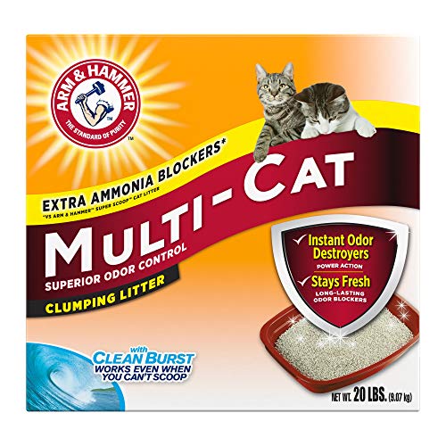 Arm & Hammer MultiCat Clumping Litter, Scented 20lb Box