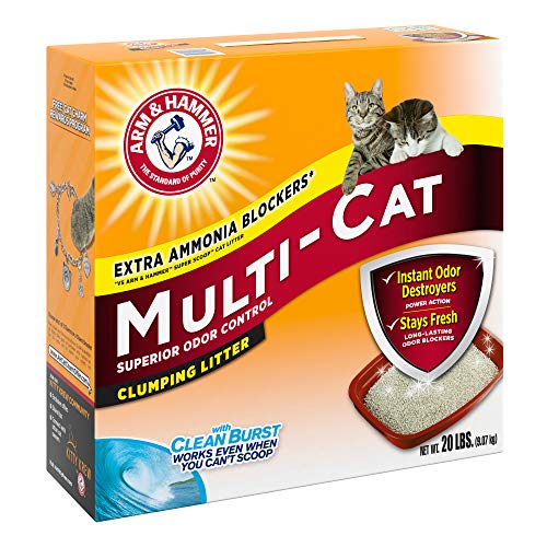 Arm & Hammer MultiCat Clumping Litter, Scented 20lb Box