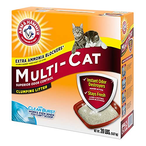 Arm & Hammer MultiCat Clumping Litter, Scented 20lb Box