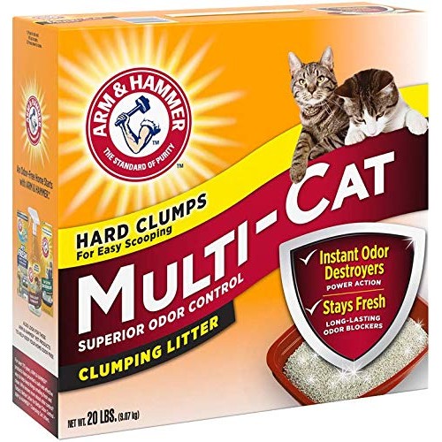 Arm & Hammer MultiCat Clumping Litter, Scented 20lb Box