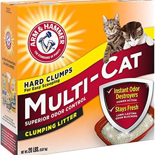 Arm & Hammer MultiCat Clumping Litter, Scented 20lb Box
