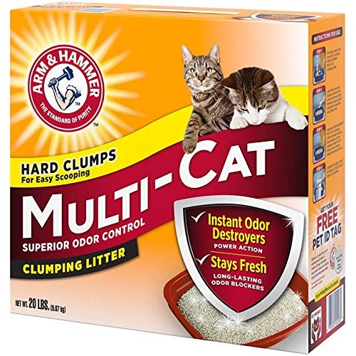 Arm & Hammer MultiCat Clumping Litter, Scented 20lb Box