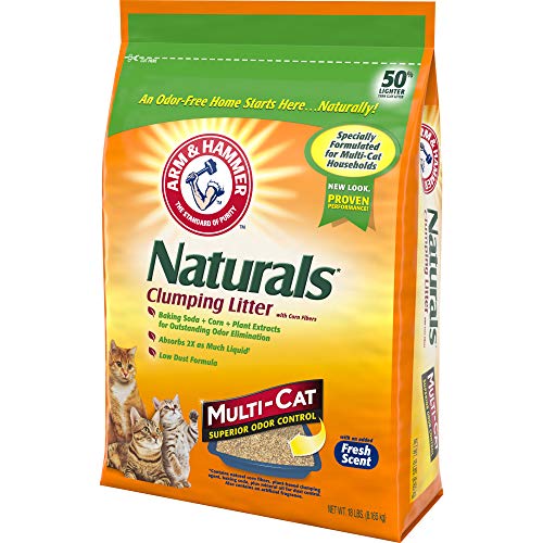 ARM & HAMMER Naturals Cat Litter, Multi Cat, 18lb Bag