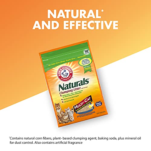 ARM & HAMMER Naturals Cat Litter, Multi Cat, 18lb Bag