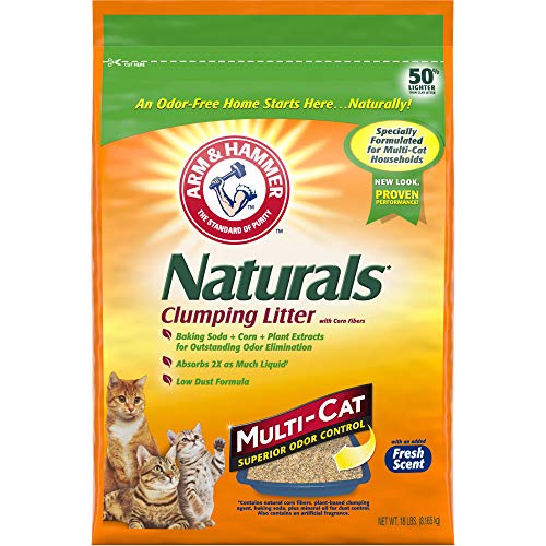 ARM & HAMMER Naturals Cat Litter, Multi Cat, 18lb Bag