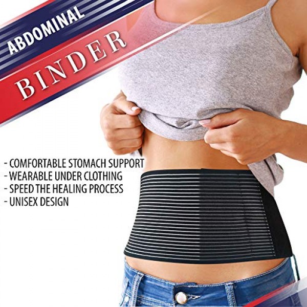 Abdominal Binder Postpartum Belly Wrap – Tummy Tuck Belt Provides...