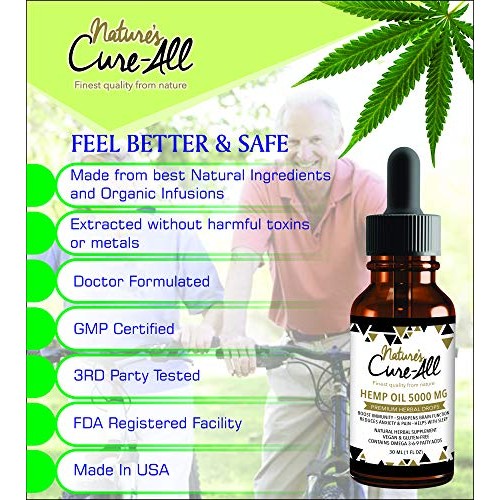 Premium & Powerful Hemp Extract 5000mg,Natural Herbal Hemp Drops,...