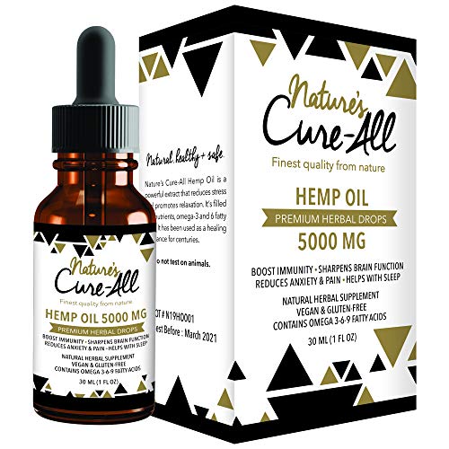 Premium & Powerful Hemp Extract 5000mg,Natural Herbal Hemp Drops,...