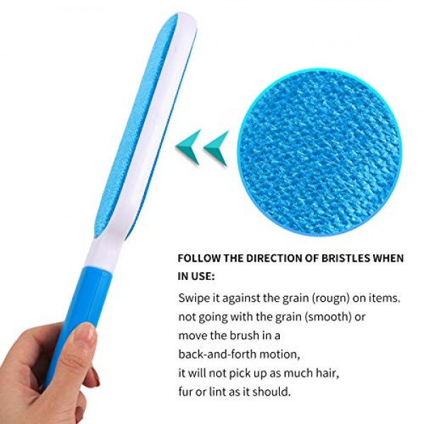 ARQFSMY Pet Hair Remover, Double-Sided Design with Automatic Clea...