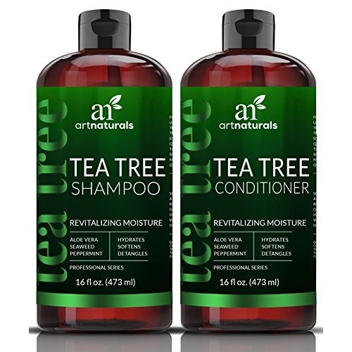 artnaturals Tea Tree Shampoo and Conditioner Set - 2 x 16 Fl Oz ...