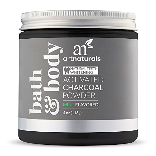 artnaturals Teeth Whitening Activated Charcoal Powder - 4 Oz / 1...