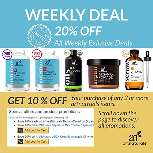 artnaturals Teeth Whitening Activated Charcoal Powder - 4 Oz / 1...