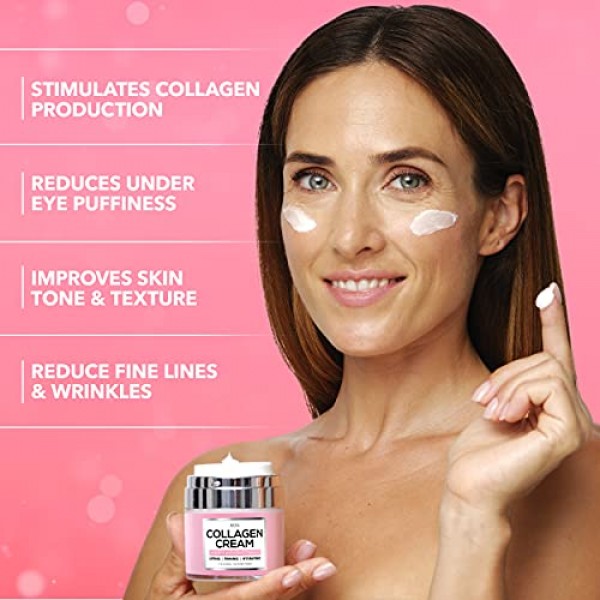 Collagen Cream - Anti Aging Face Moisturizer - Day & Night Wrinkl...