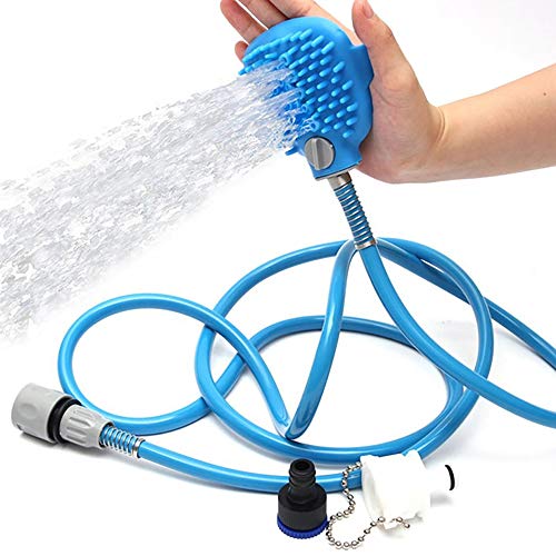 Askfairy Dog Shower, Pet Bathing Tool Pet Grooming Head Brush wit...