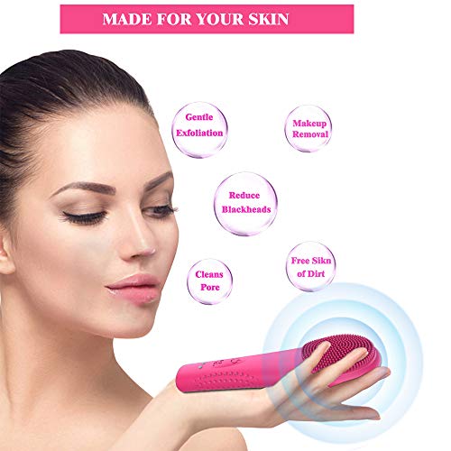 Sonic Facial Cleansing Brush 2020 Upgraded , Waterproof Silicon...