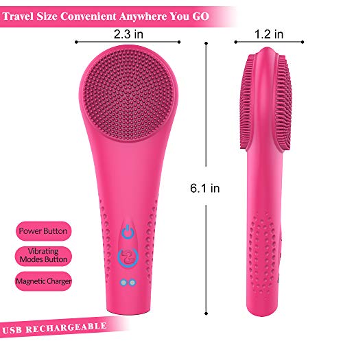 Sonic Facial Cleansing Brush 2020 Upgraded , Waterproof Silicon...