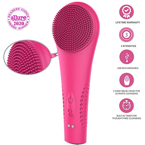 Sonic Facial Cleansing Brush 2020 Upgraded , Waterproof Silicon...