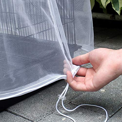 ASOCEA Universal Birdcage Cover Seed Catcher Nylon Mesh Parrot Ca...