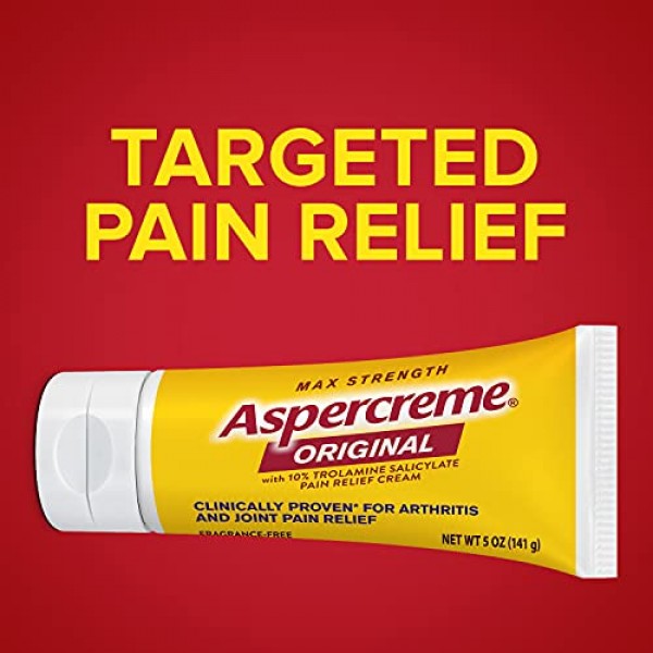 Aspercreme Maximum Strength Pain Relief Cream with Aloe, 5 oz, fo...