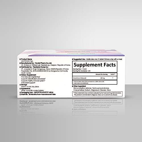 WHITENOX Nutraceutical Supplements I Pharmaceutical Grade Gutathi...