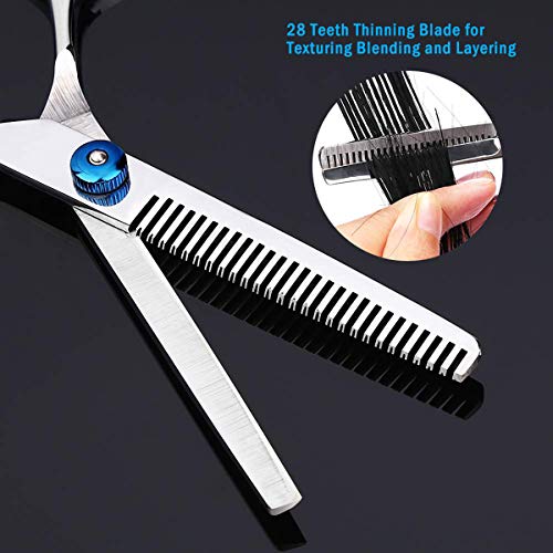 10Pcs Hair Cutting Scissors Set Acgocea Professional Barber Sciss...