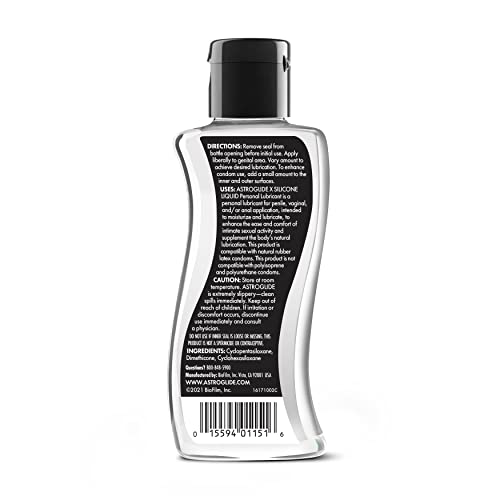 Astroglide X, Premium Waterproof Silicone Personal Lubricant, 5 oz.