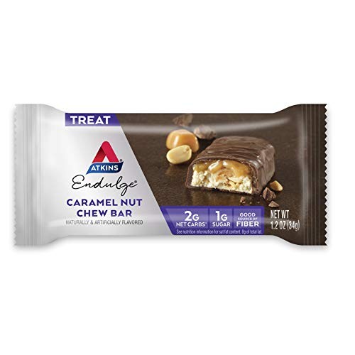 Atkins Endulge Treat Caramel Nut Chew Bar. Rich & Decadent Treat....