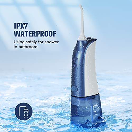 Water Pick Teeth Cleaner, NEWEST 2020 ATMOKO Portable Water Flo...