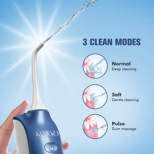 Water Pick Teeth Cleaner, NEWEST 2020 ATMOKO Portable Water Flo...