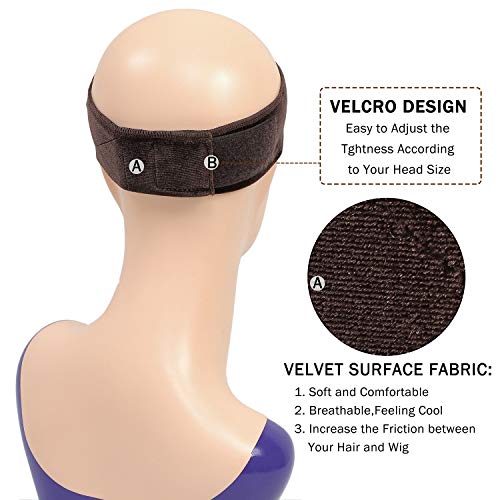 ATRAENTE Wig Grip Headbands for Women Adjustable Lace Front Wig G...